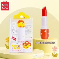 Miniso / miniso Sản phẩm cao cấp Pier Chicken Light Color Lip Balm Son dưỡng môi ba chiều Dưỡng ẩm Chống khô Dưỡng ẩm Dưỡng ẩm Kem nền bảo vệ môi Son môi