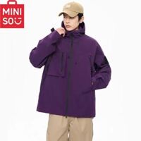 Miniso Nam Tấn Công Áo Khoác Chống Gió Quần Áo Bảo Hộ Lao Động Chức Năng Ngoài Trời Thường Ngày Polyester Ba Chứng Minh Thu Túi Làm Việc