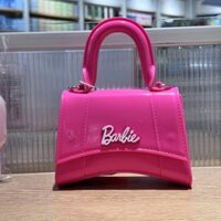 Miniso Trái Tim Tình Yêu Đồng Hồ Cát Túi Thạch Barbie Đồng Thương Mại Dễ Thương Túi Đeo Vai 5.28