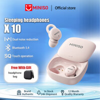 Miniso X10 Smart AI Tai nghe không dây dịch thời gian thực Bluetooth 5.4 Tai nghe khử tiếng ồn Tai nghe thể thao IPX5 Tai nghe không dây âm thanh nổi Hifi chống nước IPX5