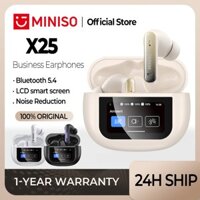MINISO X25 TWS Tai nghe không dây Bluetooth 5.3 Chống nước trong tai HiFi Stereo Khử tiếng ồn có micrô có màn hình cảm ứng LED