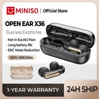 Miniso X36 OWS Tai nghe Bluetooth khử tiếng ồn Thể thao Bluetooth 5.3 Tai nghe không dây có Mic Tai nghe chống nước HiFi Stereo Tai nghe không dây dẫn xương