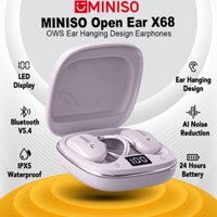 MINISO X68 Tai nghe Bluetooth Tai nghe không dây mở tai có micrô HIFI Stereo Bluetooth 5.4