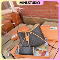 mini.studio Túi đeo vai nữ form rộng hàng xịn Eo.vi, Túi đeo vai họa tiết lv hai size cho lựa chọn cực xinh
