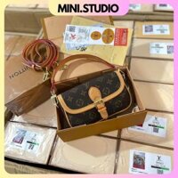 mini.studio Túi Lv Nắp Gập Da Mềm Size 19cm Full Box Sang Chảnh