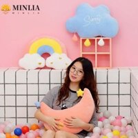 Minlia Cầu Vồng Sang Trọng Đồ Chơi Mềm Đệm Cho Bé Trẻ Em Sofa Trang Trí Trái Tim Tình Yêu Trang Trí Nhà Cửa Đồ Chơi Nhồi Bông Gối Ném Nắng