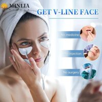 Minlia Ems Facial Massage Dòng điện, Máy đo xung Massage mặt làm săn chắc sạc USB, Chăm sóc da tần số thấp hiệu quả Công cụ thắt chặt mặt chữ V điện