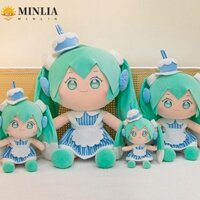 Minlia Miku Đồ chơi nhồi bông, Phim hoạt hình Fufu Hatsune Miku Búp bê sang trọng, Búp bê nhồi bông có bánh Anime PP Cotton Hatsune Miku Đồ chơi sang trọng Trẻ em