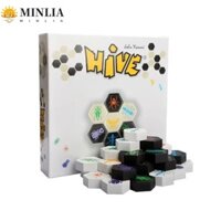 Minlia Trò chơi bảng tổ mới, Miếng cờ vua lục giác bằng gỗ Montessori, Giáo dục giải trí 2 người chơi Trò chơi xếp hình vui nhộn trên bàn Trò chơi tiệc gia đình