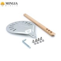 Minlia vỏ bánh pizza đục lỗ có thể tháo rời phụ kiện lò nướng bánh pizza pastray ngoài trời xẻng xẻng thìa tiện ích nhà bếp