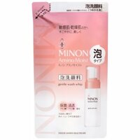 Minon Amino Moist Gentle Wash Whip Refill 130mL [Sensitive Skin Dry Skin] Foam Face Wash Fluffy Foam Moisturizing Wash 【Direct from japan】