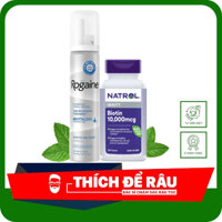 Minoxidil 5% Mọc Râu Dạng Bọt Rogaine Combo Biotin