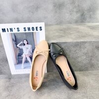 Min's Shoes - Giày Bệt Nơ Da Thật B389