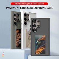 Minyou Creative Smart NFC APP ĐIỆN THOẠI MÀN HÌNH ĐIỆN THOẠI (Dành cho Samsung Galaxy S23 Ultra và S24 Ultra) Màu sắc cao cấp Chống rơi DIY E Ink Back Cover Màn hình hiển thị
