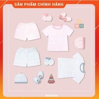 [MioMio] Bộ cộc tay cài vai Mio Miocotton cho bé trai/gái