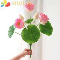 Miquel Mô phỏng Candock, Hoa sen nhân tạo thủ công bằng nhựa, Sắp xếp hoa Cây xanh Thực tế Thanh lịch Hoa sen lụa Trang trí phòng khách tại nhà