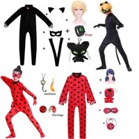 Miracle Girl và Black Cat Noir Trẻ em Halloween cos Trang phục biểu diễn Bọ rùa Radimico Fantasy Suit 4.3.1
