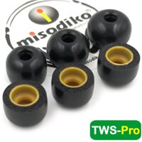 misodiko TWS-Pro Earbuds Tips for Elite 75t Elite 65t Active 65t Elite Sport Evolve 65t/ Gear IconX Galaxy Buds/ Momentum True Wireless/ Bragi Dash Pro/ mifo O5 O7/ Creative Outlier Air Outlier Gold Replacement Memory Foam Eartips (3-pairs)