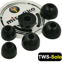 misodiko TWS-Solo Earbuds Tips for True Wireless Bluetooth Earbuds - Powerbeats Pro Totally Wireless Earphones Powerbeats 3/ 2/ 1 BeatsX urBeats/ WF-1000XM3 WF-SP700N/ Jaybird Run X4 X3 X2 Freedom- Replacement Memory Foam Ear Tips Eartips (3-pairs)