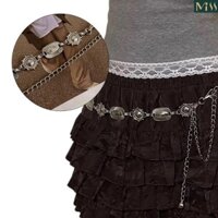 Miss * Nữ Dây Thắt Lưng Kim Loại Phong Cách Thanh Lịch Có Thể Điều Chỉnh Kích Thước Thắt Lưng Nữ Đầm Áo Sơ Mi Dây Xích Thắt Lưng Với Họa Tiết Dân Tộc