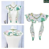 Miss * Nữ Phong Cách Dân Tộc Cổ Giả Khăn Choàng Khăn Thêu Hoa Nửa Áo Sơ Mi Shrug