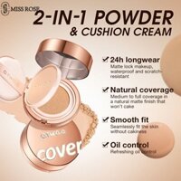 Miss Rose O.two.o Phấn Phủ 2 Trong 1 Kem Bb Soft Focus Cushion Cream Lâu Trôi Không Thấm Nước Kiểm Soát Dầu Tự Nhiên Trang điểm Mặt