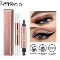 Miss Rose O.two.o Winged Eyeliner Stamp Trang điểm Không Thấm Nước Chống Nhòe Wing Eye Liner Pencil Black 2 Trong 1 Liquid Miraculous Cat-eye Pen