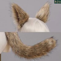 Miss * Wolf Cosplay Trang Phục Mèo Con Đuôi Cáo Tai Mũ Đội Đầu Anime Gothic Bộ
