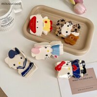 [Missu] Kawaii Sanrio Y2K Hello Kitty Kẹp Tóc Hoạt Hình Móng Vuốt Tóc Dễ Thương Cho Nữ Bé Gái Retro Đuôi Ngựa Kẹp Cá Mập Phụ Kiện Tóc Quà Tặng COC
