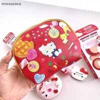 [Missu] Túi trang điểm Kawaii Hello Kitty Sanrio KT Cat Ví đựng tiền xu Son môi Tai nghe Đồ lặt vặt Túi đựng thẻ Túi đựng ví di động COC