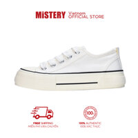 MiSTERY Giày Bata Trắng Thời Trang Năng Động MIS-812