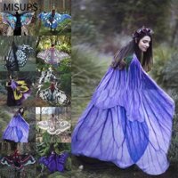 MISUPS choàng cánh cổ tích, Cosplay Dây đeo có thể điều chỉnh Cánh bướm Mũi, Đạo cụ quà tặng Phụ kiện dự tiệc Trang phục Halloween Cô gái