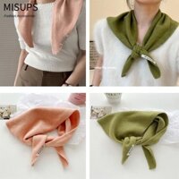 MISUPS Khăn quàng cổ hình tam giác dệt kim, Khăn choàng khăn trùm đầu đa chức năng ấm áp, Khăn quàng cổ dệt kim tam giác len Anh mùa đông
