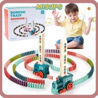 Misups Tự Động Đặt Tàu Domino, Điện DIY Trẻ Em Đồ Chơi Tàu Domino, Vui Nhộn Với Âm Nhạc Xe Điện Khối Gạch Bộ Dụng Cụ Quà Tặng Sinh Nhật Trẻ Em