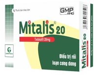 Mitalis 20 (Tadalafil 20mg) điều trị rối loạn cương dương