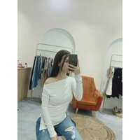 MITI_STORE_ ÁO THUN LỆCH VAI TAY DÀI