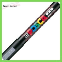Mitsubishi Pencil Posca water-based pen, medium round lead, silver, 10 pens, PC5M.26