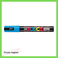 Mitsubishi Pencil uni Water-Based Pigment Marker Posca Medium Point Round Tip Light Blue PC5M.8