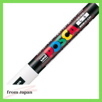 Mitsubishi Pencil Water-Based Pen Posca Medium Tip Round Nib White 10 pieces PC5M.1
