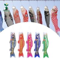 Miulika 5x Nhật Bản Cá Chép Cờ Sân Vườn Phông Nền Vườn Đạo Cụ Ảnh Lễ Hội Nhiều Màu Sắc Phòng Izakaya Cá Chép Nhật Bản Windsock