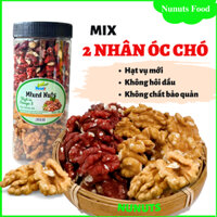 Mix 2 loại hạt óc chó tách vỏ Mỹ (hạt óc chó vàng, hạt óc chó đỏ),(1 HỘP)