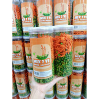 Mix 2 vị đậu Hà Lan- bim bim que hũ pet 420g