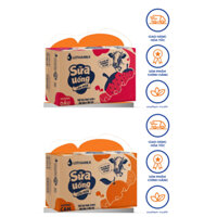 (Mix 2 vị sữa chua) Thùng 48 hộp 110ml sữa chua Long Thành