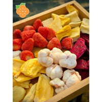 Mix trái cây sấy giòn thăng hoa, không đường, thơm ngon, Đặc sản Ngon Lạ Đà Lạt