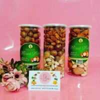 Mixed Nuts 4 loại hạt còn vỏ (óc chó,dẻ cười,hạnh nhân,macca) 500g