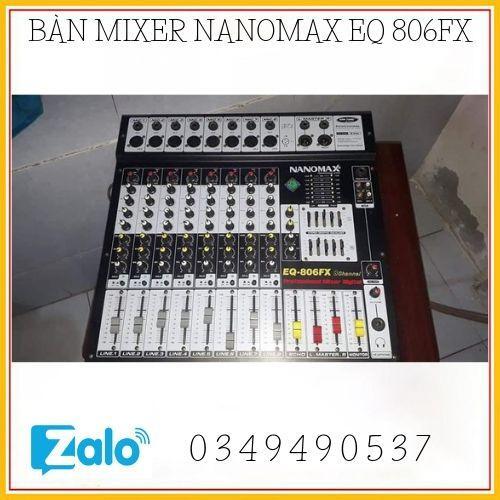 MIXER Bàn NANOMAX EQ-806FX