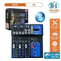 Mixer bluetooth ORIS F4 USB 2 LINE, tích hợp nút nguồn Livestream - ORIS Professional