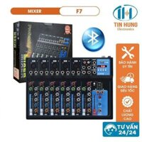 Mixer bluetooth ORIS F7 USB 5 LINE, Bộ hòa trộn âm thanh chuyên dụng cho các dàn âm thanh gia đình