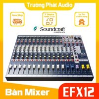 Mixer karaoke SounCraft EFX12  Hỗ Trợ Bluetooth USB, ,Cổng Nết Nối Đa Dạng 2line effect độc lập