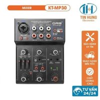 Mixer ORIS - MP30 mini có Bluetooth karaoke livestream, Bộ hòa trộn âm thanh 2 line Bảo hành chính hãng 12 tháng